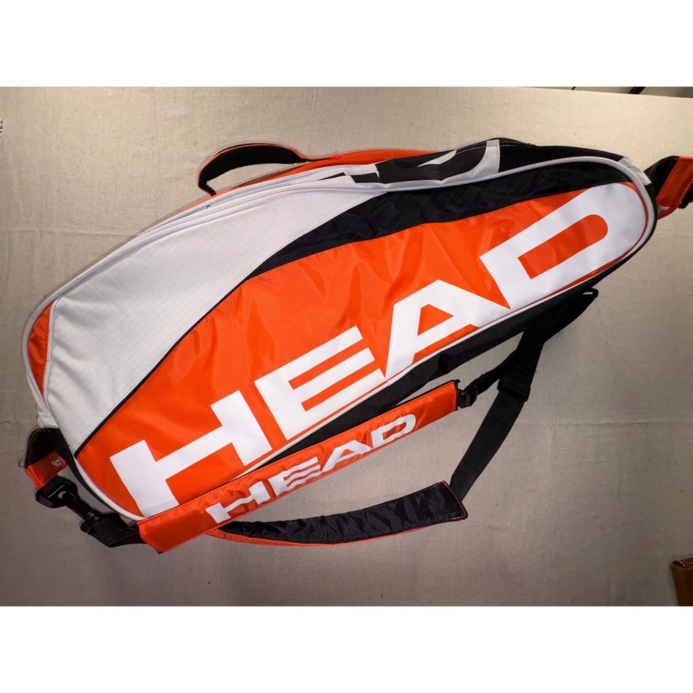 Head Tennis Racket Bag CCT Climate Control Orange White Black Multi Compartment